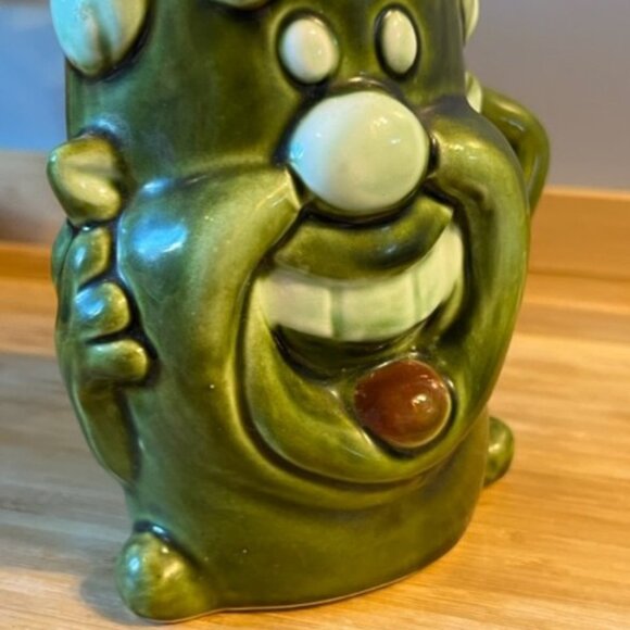 Very Rare Funny Happy Ugly Face Mug MCM 1950's Made Japan VTG - Picture 4 of 6